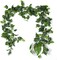 Artificial Vines Ivy Garland 3Pcs 6.3Ft Fake Green Leaves Ivy Garland Faux Hanging Plants Greenery Decor Artificial Vines for Home Outdoor Indoor Home Wall Garden Table Wedding Room Decor